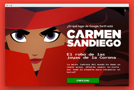 Ahora puedes jugar a '¿Dónde está Carmen Sandiego?' desde Google Earth