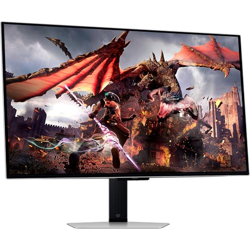 SAMSUNG Odyssey G80SD OLED Monitor de Juego, 32", UHD con Panel OLED, 3840 x 2160 píxeles, frecuencia de actualización 240 Hz, Tiempo de Respuesta 0,03 ms (G/G), AMD FreeSync Premium Pro,