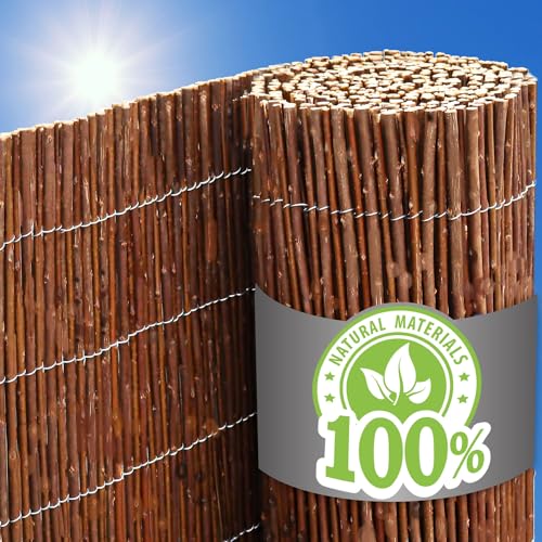 urfence Tu Oasis: 100x600 Valla de Mimbre Natural 