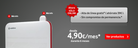 Vodafone prueba a eliminar la permanencia en su ADSL (sólo online)