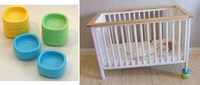 Baby Bed Blocks: bloques para elevar las patas de la cuna 