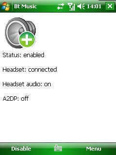 BtMusic, audio por bluetooth en Windows Mobile