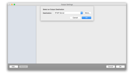 Wirecast Output Destination 16b22b245a