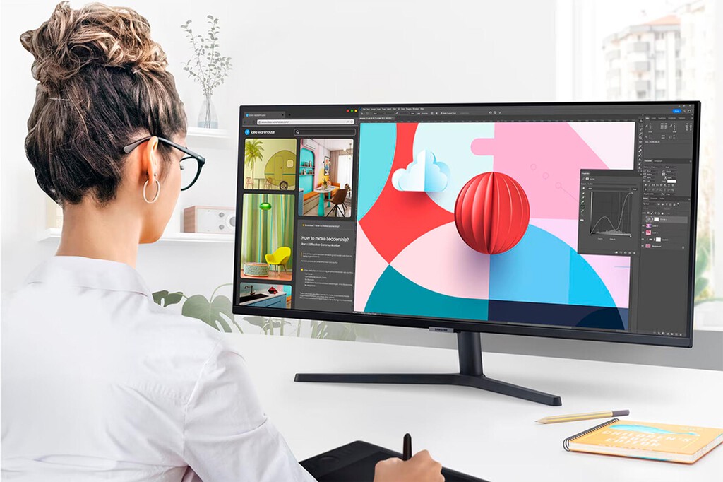 Con un monitor ultrapanorámico como el Viewfinity S5 de Samsung, la productividad se multiplica, ahora por menos de 200 euros 