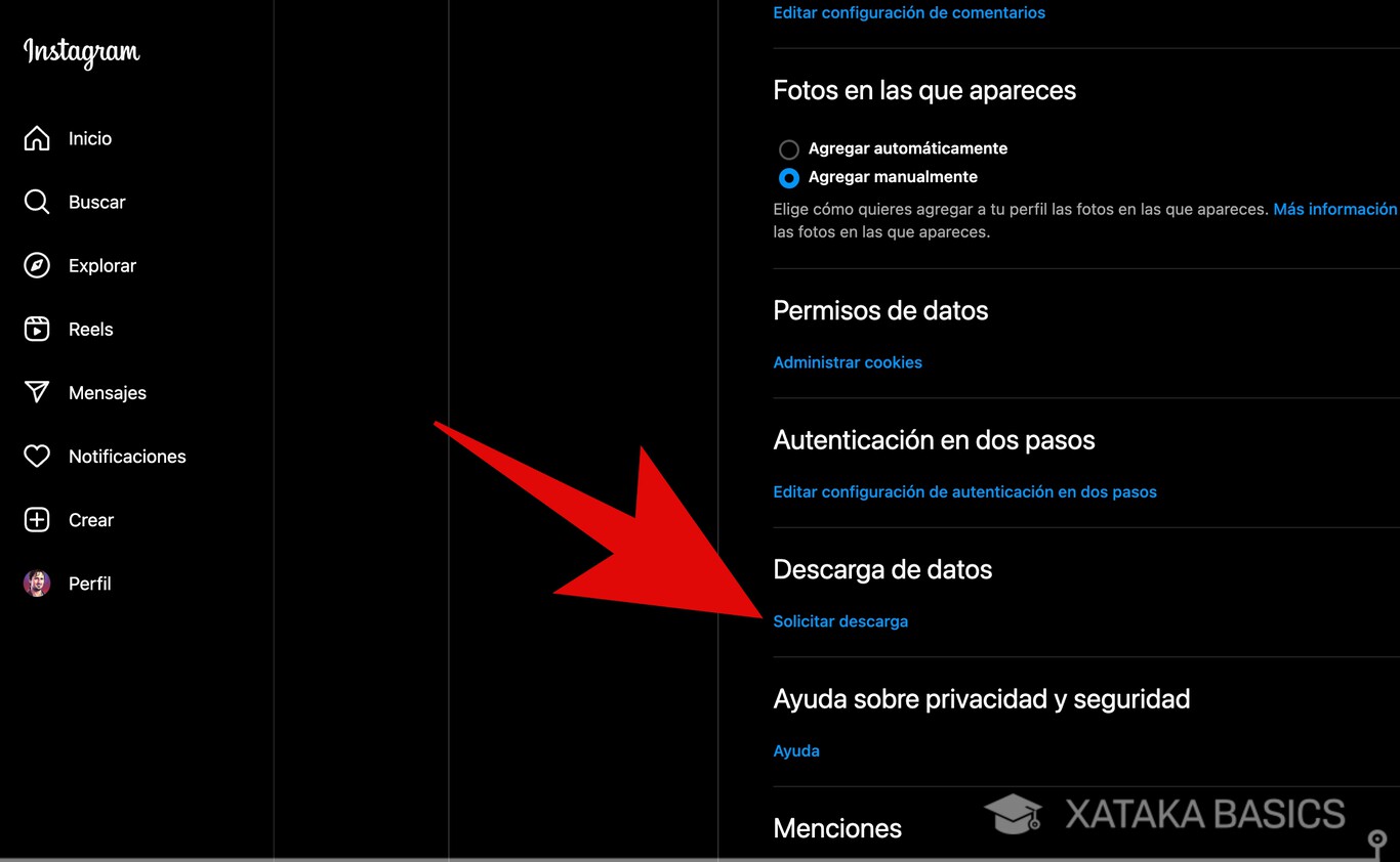 Cómo recuperar conversaciones borradas de Instagram