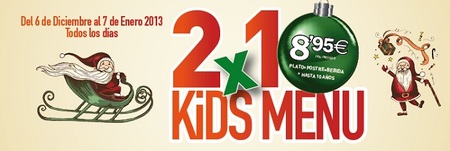 Aprovecha el 2×1 en los menús infantiles de Friday's