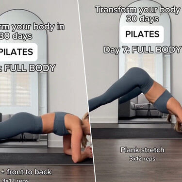 Cuatro ejercicios de Pilates sin material con los que trabajar todo tu cuerpo 