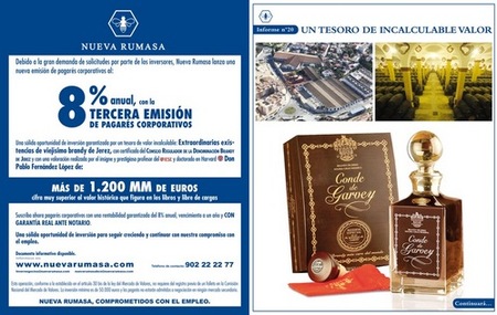 ¿Adiós a la publicidad de los pagarés de Nueva Rumasa?