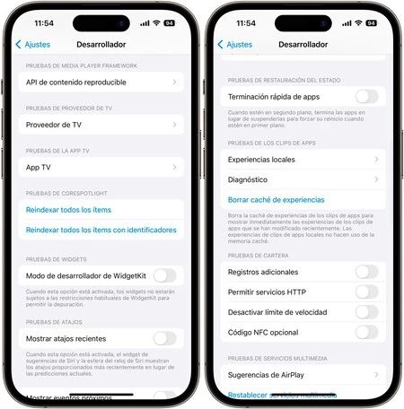 Ios 17 Ajustes Desarrollador