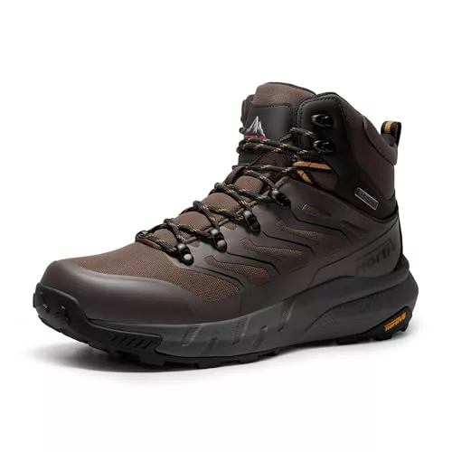 NORTIV 8 Botas Trekking Antideslizante Zapatos de Senderismo Hombres 