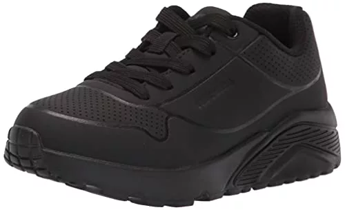 Skechers 403694L BBK Sneaker, Black Synthetic & Trim #L, 39 EU