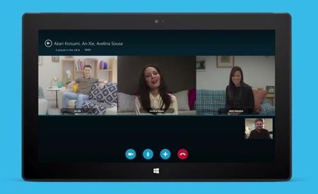 Skype ahora ofrece videoconferencia grupal gratis en tablets con Windows 8.1/RT
