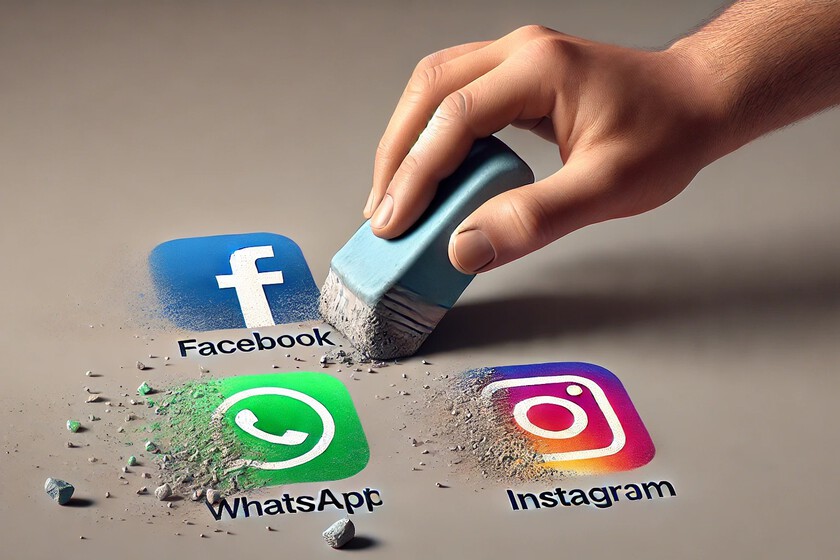 Borrando cuentas de Meta