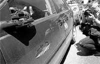 29 coches destrozados tras una persecución