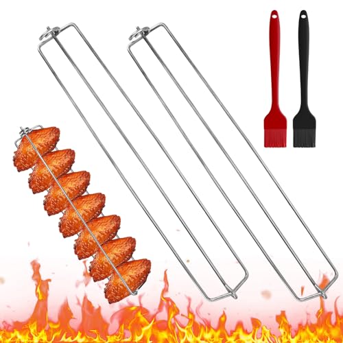 2 Piezas Brochetas Acero Inoxidable Espetos 