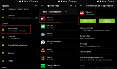 Desinstalar App