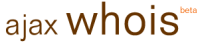 Chequea la disponibilidad de dominios mediante ajaxwhois