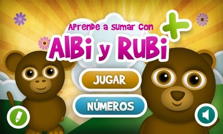 La aplicación para Aprender a sumar con Albi y Rubi de Imawow