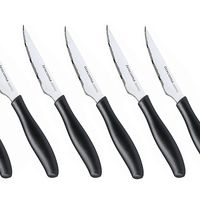 Por sólo 10,15 euros tenemos el  set de seis cuchillo chuleteros con hoja de 10 cm Tescoma Sonic en Amazon 