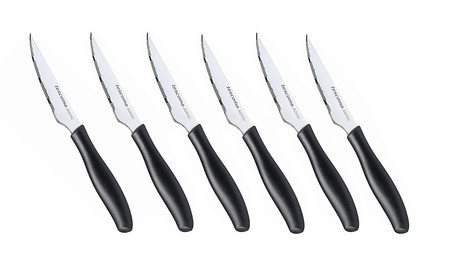 Por sólo 10,15 euros tenemos el set de seis cuchillo chuleteros con hoja de 10 cm Tescoma Sonic en Amazon