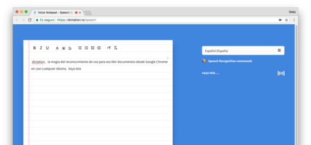 Dictation, la magia del reconocimiento de voz para escribir documentos desde Chrome en casi cualquier idioma