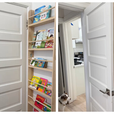 Esta estantería oculta te permite seguir teniendo libros en un piso pequeño: esta es su magia