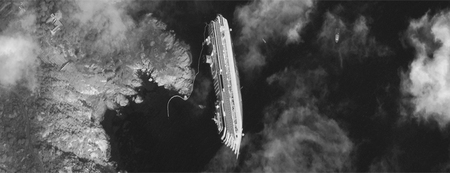 Una imagen de la tragedia del Costa Concorde