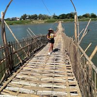 Ni es fácil ni es práctico, pero este puente de bambú con 50,000 cañas se monta y desmonta a mano todos los años desde hace décadas. Hay un motivo