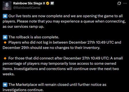 Rainbow Six Servidores Hackeo Tienda