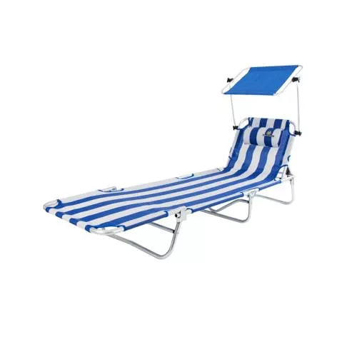 Crevicosta Quality Mark - Tumbona reclinable con Toldo, Plegable y reclinable