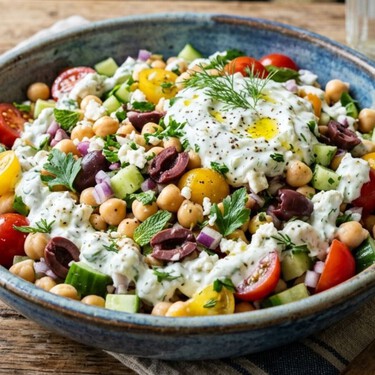 Cómo hacer una ensalada de garbanzos de lata: ideal para una cena rápida o como complemento 