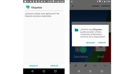 Instalar Etiquetas