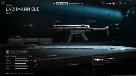 Warzone 2 Lachmann Sub Accesorios