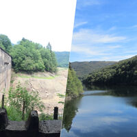 Hay un embalse en Navarra que ni se ha llenado por las lluvias ni se va a llenar: su destino pasa por el derribo