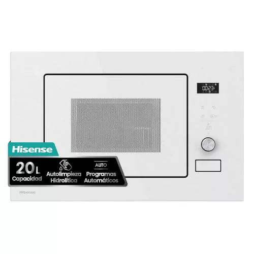 Hisense BIM320G52WG - Microondas integrable, 20L