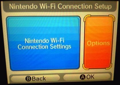 Nintendo DS WiFI: interfaz gráfico
