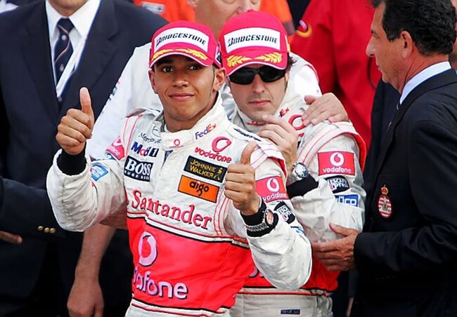 Alonso Hamilton Mclaren F1 2007