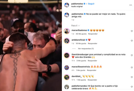 Motos junto a Topuria