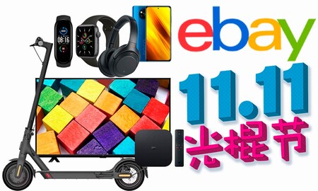 eBay se adelanta al 11 del 11: smart TVs, smartphones patinetes pulseras deportivas o TV boxes Xiaomi, Apple Wacth o auriculares Sony a precios de saldo