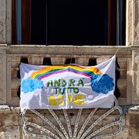 "Todo irá bien", la esperanzadora iniciativa de niños y niñas en Italia durante la cuarentena por el coronavirus