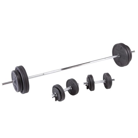 Kit Pesasbarras 93 Kg Mancuernas Musculacion Corength