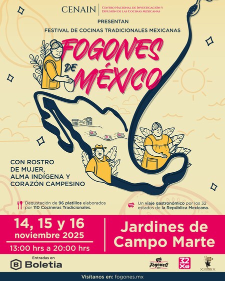 Prueba 96 platillos mexicanos ilimitados en el Festival de Cocinas Tradicionales 2025 en este lugar en CDMX