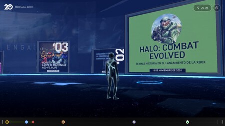 No es un metaverso, es el museo virtual de Microsoft en homenaje al 20 aniversario de Xbox y ya lo puedes visitar