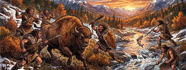 La primera "red social" de la historia tiene 57.000 años, la formaban cazadores y recolectores y sirvió para evitar la extinción