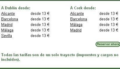 Aerlingus: Vuelos a 13 euros la ida a Irlanda