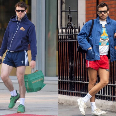 Mientras Europa tirita bajo cero, en Reino Unido el 'outfit' oficial sigue apostando por la clave sport del pantalón corto