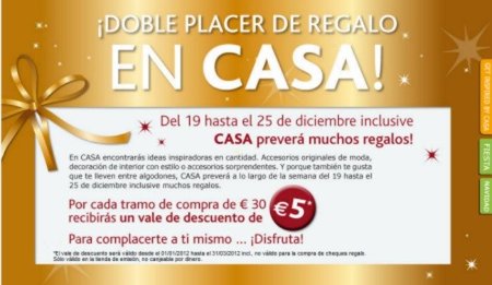 Casa te regala cheques descuento con tus compras