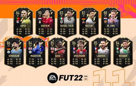 FIFA 22. TOTW: Equipo de la Semana 11, del 1 al 8 de diciembre de 2021