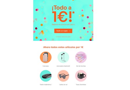 117 artículos a un euro en eBay con envío gratis: desde camisetas hasta auriculares inalámbricos