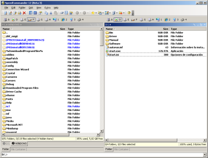 SpeedCommander: especial reemplazos de Windows Explorer